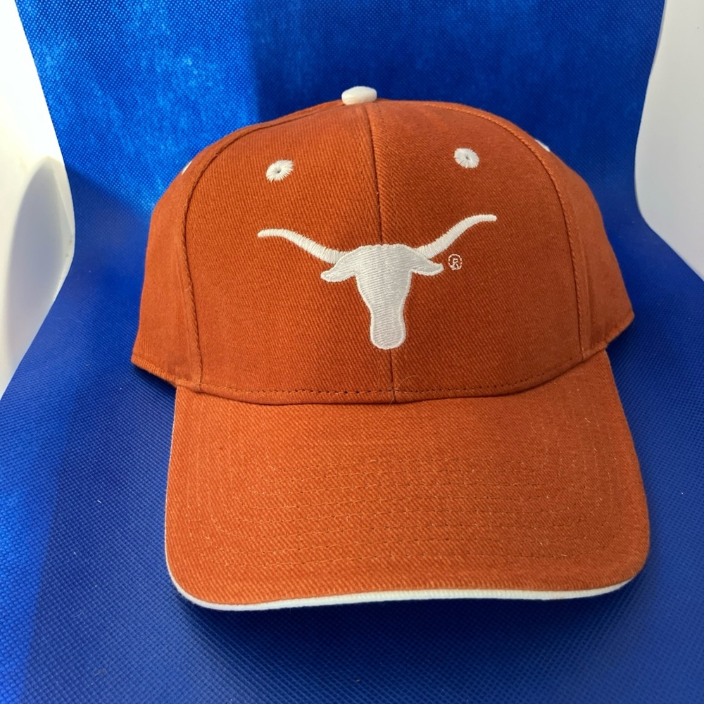 Texas Longhorns Hat Cap Unisex Signatures Orange Cotton Strap Back